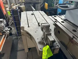 32" X 64" T SLOTTED WORK TABLE WITH VISE. STOCK # 0735022