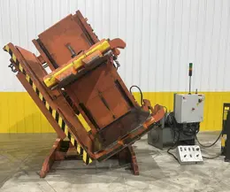 CHERRY INDUSTRIAL HYDRAULIC PALLET CLAMP &amp;  INVERTER ROLLOVER MACHINE: STOCK #20092