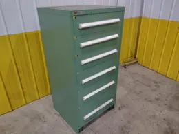 6 DRAWER VIDMAR INDUSTRIAL STORAGE CABINET 30" X 27.5" X 59": STOCK #21443