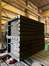 36" WIDE X 73" LONG X 29" TALL T-SLOTTED BOX TYPE RISER SET(4X TOTAL). STOCK #0548826