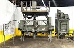 BCP MDL #A4-7620 3-WHEEL PASS THROUGH BLAST MACHINE, RECLAIM &amp; DUST COLLECTOR