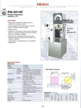 14" MITUTOYO Model PH3500 Bench Top Optical Comparator, S/N Pending.