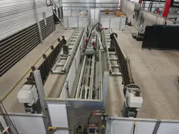 2021 ABB MODEL #IRB 4600 ROBOT WELDING SYSTEM WITH PRESTON EASTIN WELDING FIXTURE: STOCK 21175