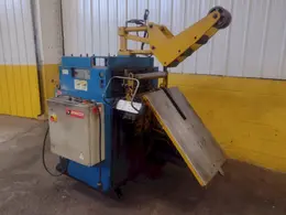 31" x .090" DIMECO MODEL #1676EVV 7 ROLL POWERED STRIP STRAIGHTENER WITH PEELER ARM: STOCK 17225
