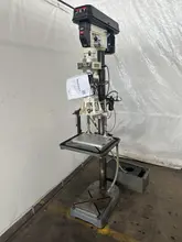 16" JET JDP-17MF DRILL PRESS EQUIPPED WITH PROCURNIER #3 TAPPING ATTACHMENT. STOCK # 0954523