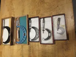 Starrett &amp; Fowler 0"-1", 1"-2", 2"-3", 4"-5" Micrometers - Auction Item