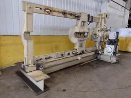 300 TON X 10' NILES HORIZONTAL HYDRAULIC WHEEL PRESS: STOCK #18539