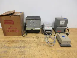Vintage Employee Time Clock Stamp Recorders, (1) Calculagraph, (2) Stromberg, (1) Lathem- Auction Item