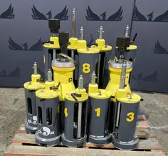 HEXAGON FIVE U-NIQUE 12 PIECE FIXTURING SYSTEM FOR SHEET METAL PARTS USED