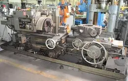 #3A WARNER &amp; SWASEY "SQUARE-HEAD" HEAVY-DUTY SADDLE-TYPE TURRET LATHE W/CROSS SLIDING TURRET