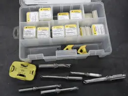 Kennametal Kentip Thru Spindle Coolant Insert Drills with Inserts in Divider Case- Auction Item