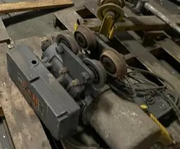 1 TON P &amp; H UNDER HUNG CABLE HOIST. STOCK #0315222