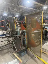 1,100 LB X 14" W GSW PULL OFF DOUBLE END COIL REEL UNCOILER: YOBRO #24860