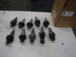 CT40 Taper Tool Holders: (3) Er20 Collet Holders, (7) ER16 Colet Holders- Auction Item