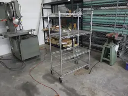 Metro Portable Wire Rack Shelving Unit - 4 Shelves- Auction Item