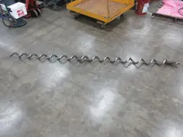 Used Haas VM/VF-3 Series 110" x 3.75" Spiral Chip Auger Screw with .75" ID Drive End