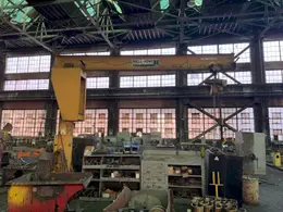 2 TON X 12' ABELL-HOWE JIB CRANE WITH YALE HOIST. STOCK # 0877626