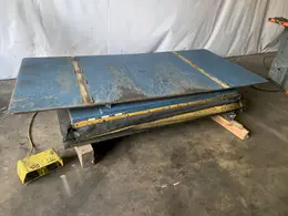 2000 LB  X  48" X 96" SOUTHWORTH ELECTRIC HYDRAULIC SCISSOR LIFT TABLE: STOCK #11539