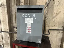 30 KVA POWERTRAN TRANSFORMER, 480 / 240 VOLT: STOCK #23171