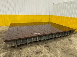 118" X 158" X 15" PORTAGE GRID TYPE LAYOUT SURFACE TABLE: STOCK #11240