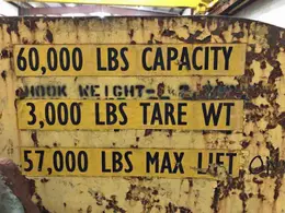 60" X 60,000 LB C-HOOK