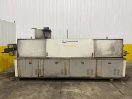 12" WIDE RANSOHOFF LEANVEYOR 3-STAGE STAINLESS STEEL MESH CONVEYOR PASS THROUGH PARTS WASHER, NEW 2017: YOBRO #24292