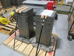 Tombstone City 500mm Square Tombstone with Hole Grid (2pcs), 11.81" Width Column 29.62" Height- Auction Item
