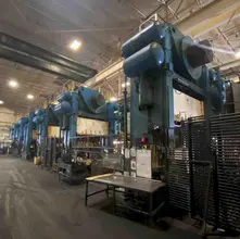 1000 Ton Verson Straight Side Tandem Press Line, (6) Presses, (2) Lines Available