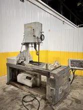 18" X 20" HYD-MECH MODEL #VW-18 VERTICAL BAND SAW w/ 45° MITER: STOCK #21928