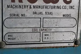 2,000 LBS X 10' ROWE COIL CRADLE: STOCK #57475