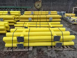 (42) 10' LONG x 42" HIGH IDEAL SHIELD TWO LINE PLASTIC COATED HEAVY DUTY GAURDRAIL BARRIER: YOBRO #24873