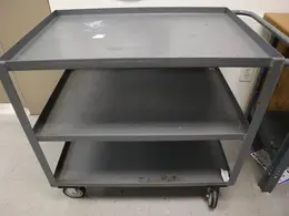 JamCo Steel 3 Shelf Rolling Shop Cart- Auction Item