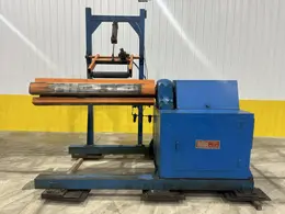 12,000 LB X 72" ROWE MODEL #12060-DSV POWERED COIL REEL / UNCOILER WITH HOLD DOWN ARM: STOCK 20234