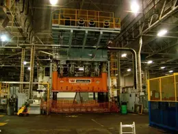 5000 Ton, WILLIAMS &amp; WHITE DOWNACTING HYDRAULIC PRESS MODEL, H-5000-200-96, 72"Str, 112"DLO, 200" x 96"BA, 40" SH ,1997