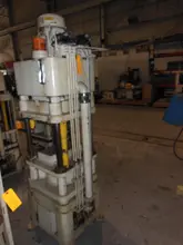 40 TON FISHER DYNAMIC UP ACTING 4 POST PRESS, 12" STR, 17" DLO, 22" X 22" BA