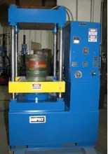 100 TON UP ACTING 4 POST PHI PRESS, 16" STR, 31" DLO, 20" X 26" BA