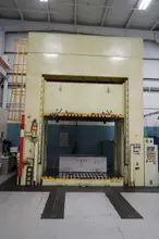 112 TON AMINO HYDRAULIC DOWN ACTING SPOTTING PRESS, MODEL DSP 100Y, 67"Str, 87"DLO, 118" x 79"BA, ROLLING BOLSTER, 2008