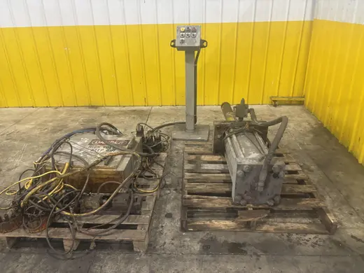 100 TON X 21" HYDRAULIC CYLINDER AND 20 HP POWER UNIT : STOCK 21875