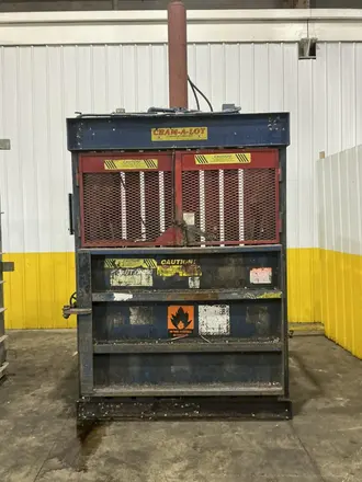 30" x 60" JV CRAM-A-LOT MODEL #60 CONT BD VERTICAL HYDRAULIC CARDBOARD BALER: YOBRO #24584