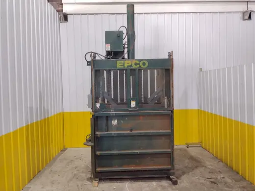48" X 48" X 24" EPCO VERTICAL HYDRAULIC BALER: STOCK #22919