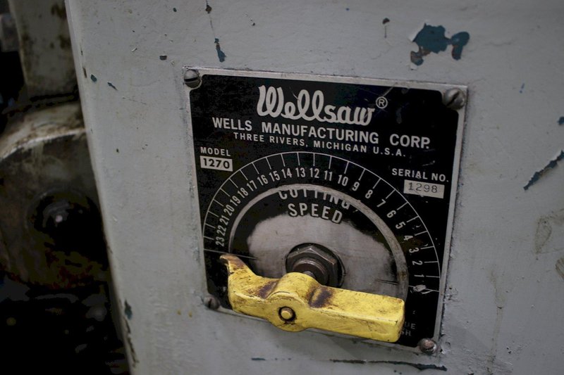 WELLS MODEL #370 HORIZONTAL BAND SAW: STOCK #75328