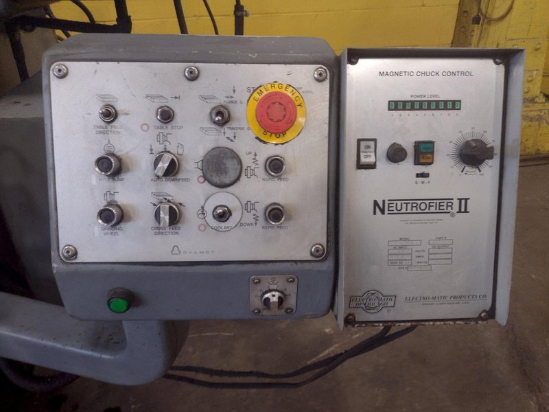 12" X 24" OKAMOTO MODEL #124N HYDRAULIC SURFACE GRINDER: STOCK #14964