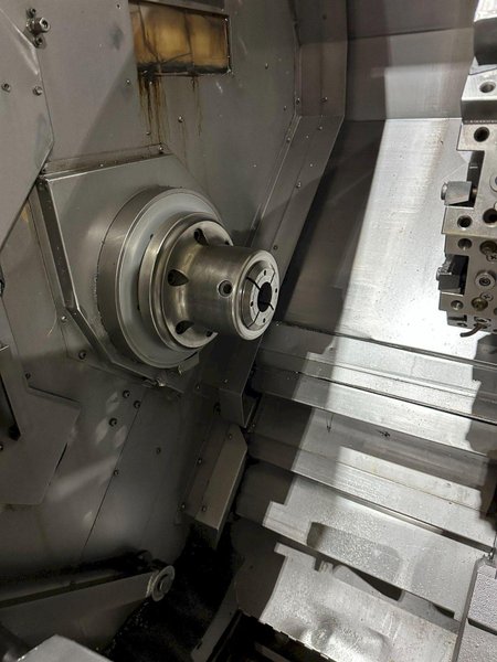 2002 OKUMA IMPACT LU-15 TWIN TURRET CNC LATHE USED
