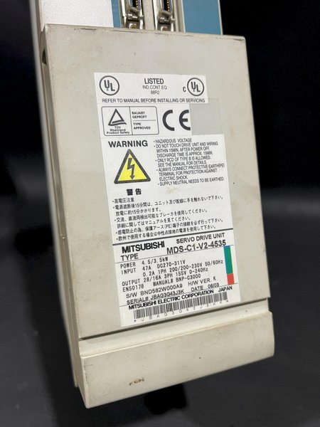 Mitsubishi CNC Spindle Drive Amplifier MDS-C1-CV-4535 MDSC1CV4535