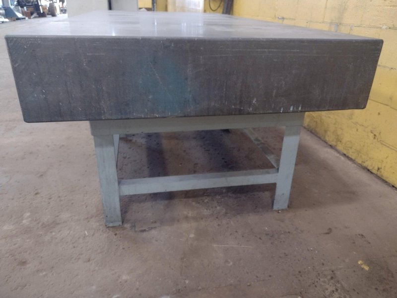 8' X 4' X 10" CHALLENGE PRECISION LAYOUT INSPECTION GRANITE TABLE: STOCK #23809