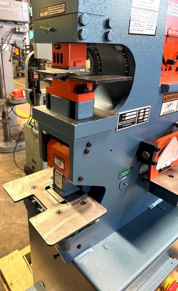 4" x 4" x 3/8" Scotchman Hydraulic Ironworker 50514-EC, 50 Ton, Punch, Bar Shear, Notcher, New, In Stock