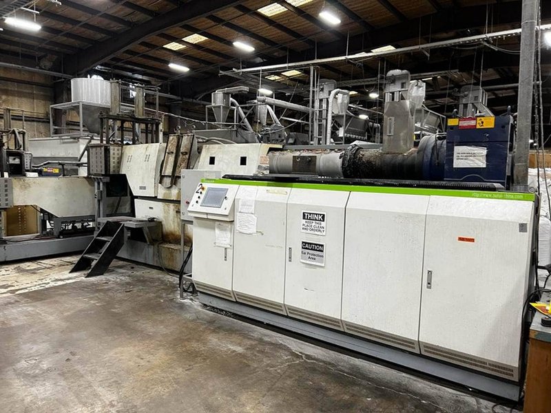 Purui SJ200/200 Extrusion Line – 2018 – Twin Single-Screw Plastic Recycling System