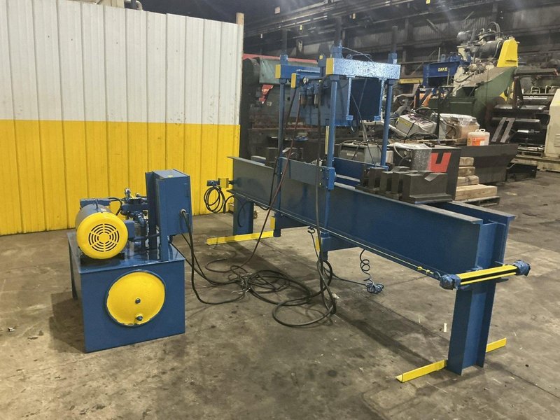 75 TON X 96" DRILCO TRAVELING HEAD HYDRAULIC STRAIGHTENING PRESS: YOBRO #25865