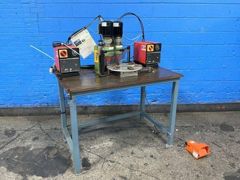 Baltec 0.12 Hp, 15” Diameter Plate Two Spindle Orbital Riveter - Rn 080