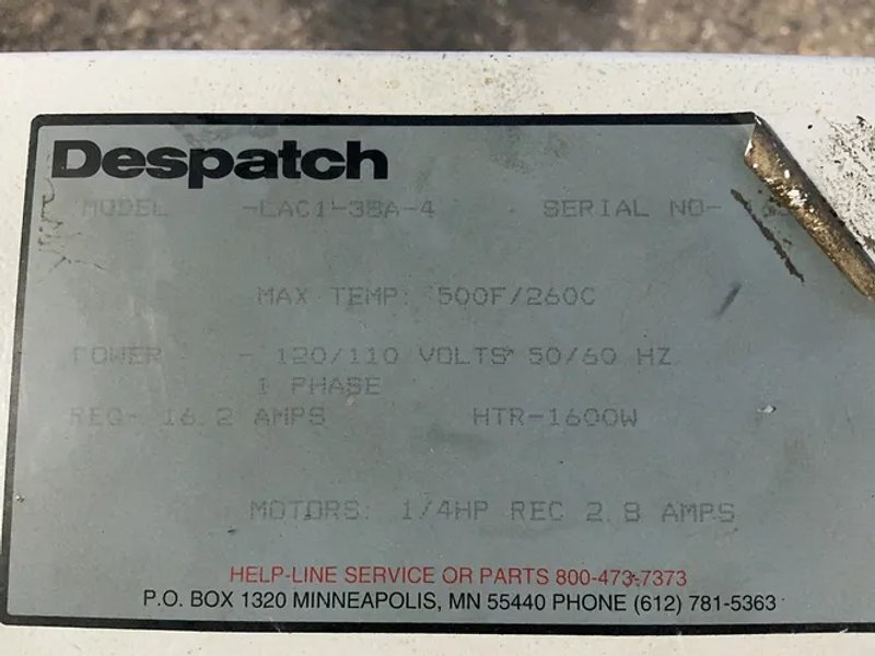 Despatch 18" X 19" X 19" Oven - Lac1-38a-4